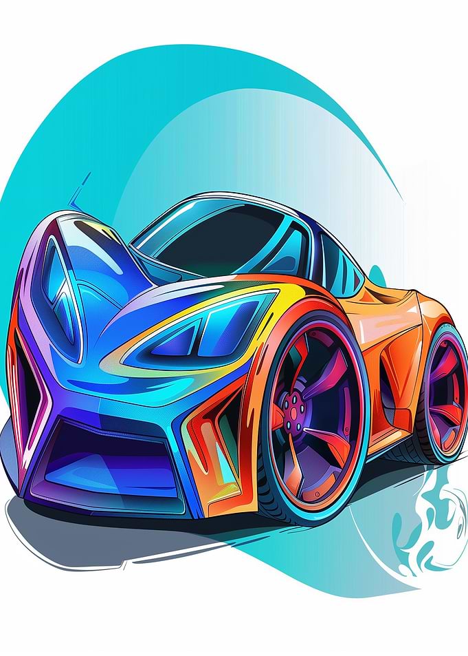Rainbow Car