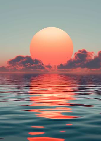 Tropical Ocean Sunset Vibe