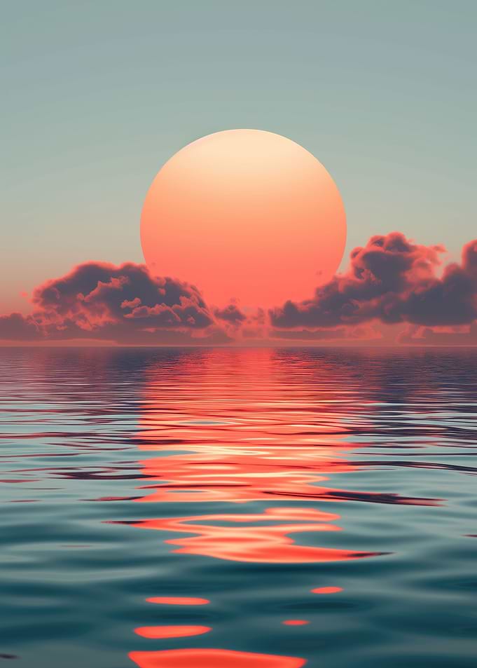 Tropical Ocean Sunset Vibe