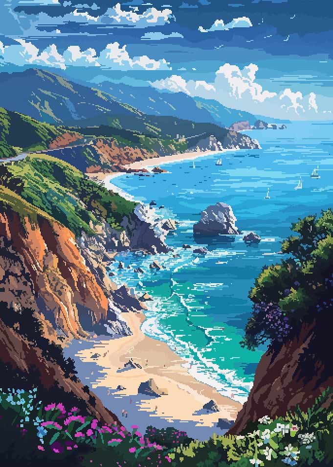Big Sur California Pixel