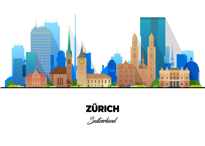 Zurich Switzerland Skyline