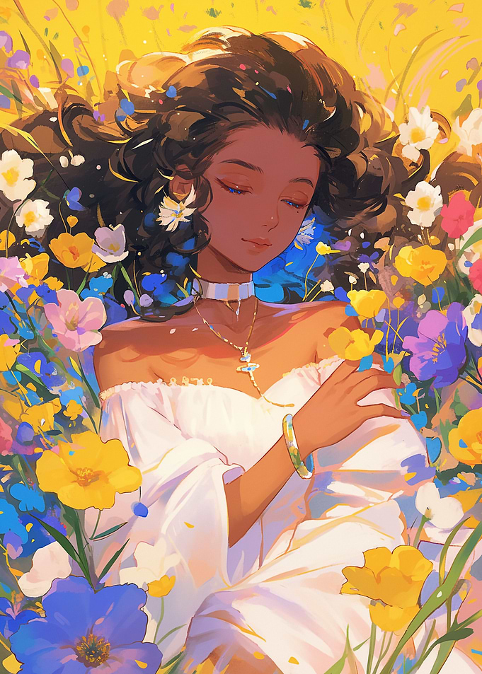Beautiful Floral Melanin