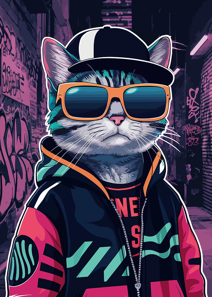 Cool Street Cat