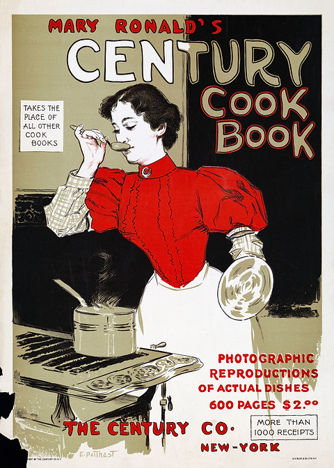 Vintage Culinary Cover Art — kitchen metal wall art