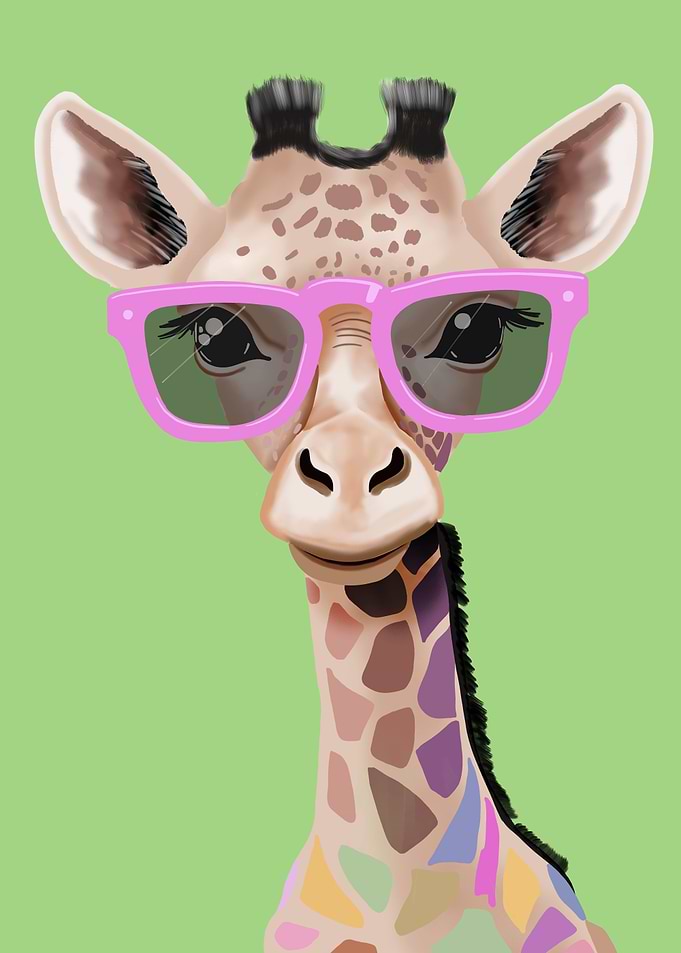 Giraffe with sunnies