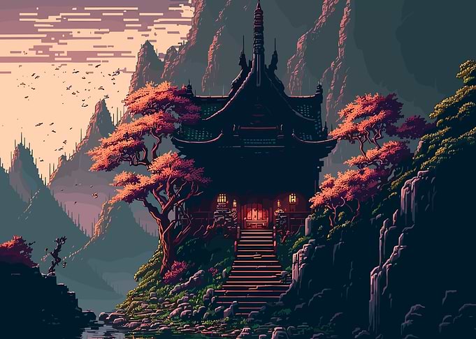 Japan Pixel Art