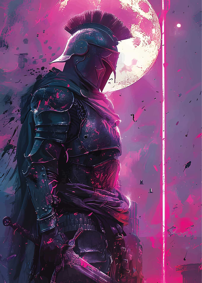 Spartan armor neon