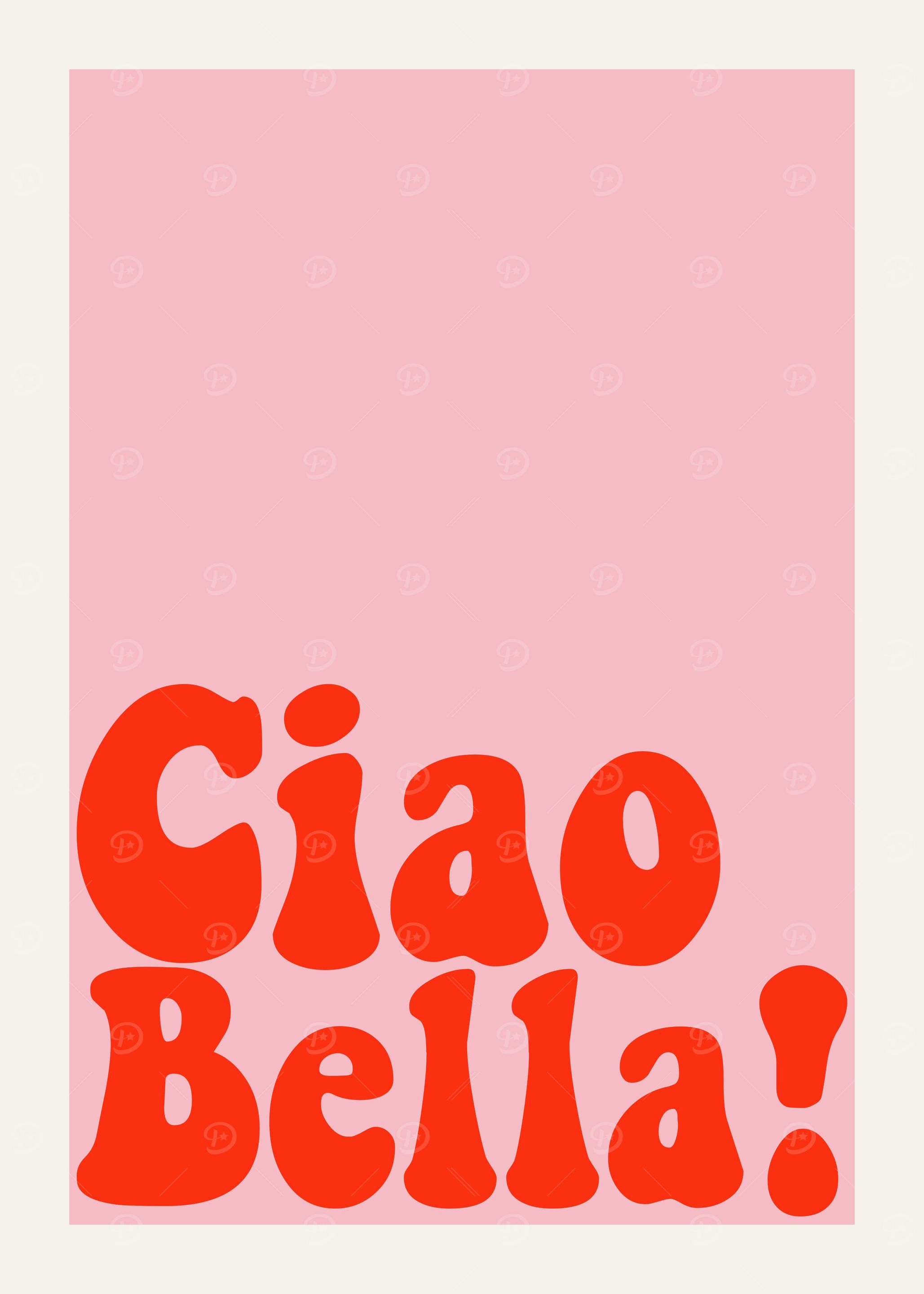 Pink Red Ciao Bella
