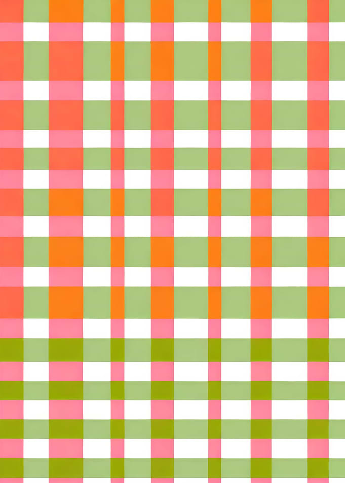 Green Pink Buffalo Check