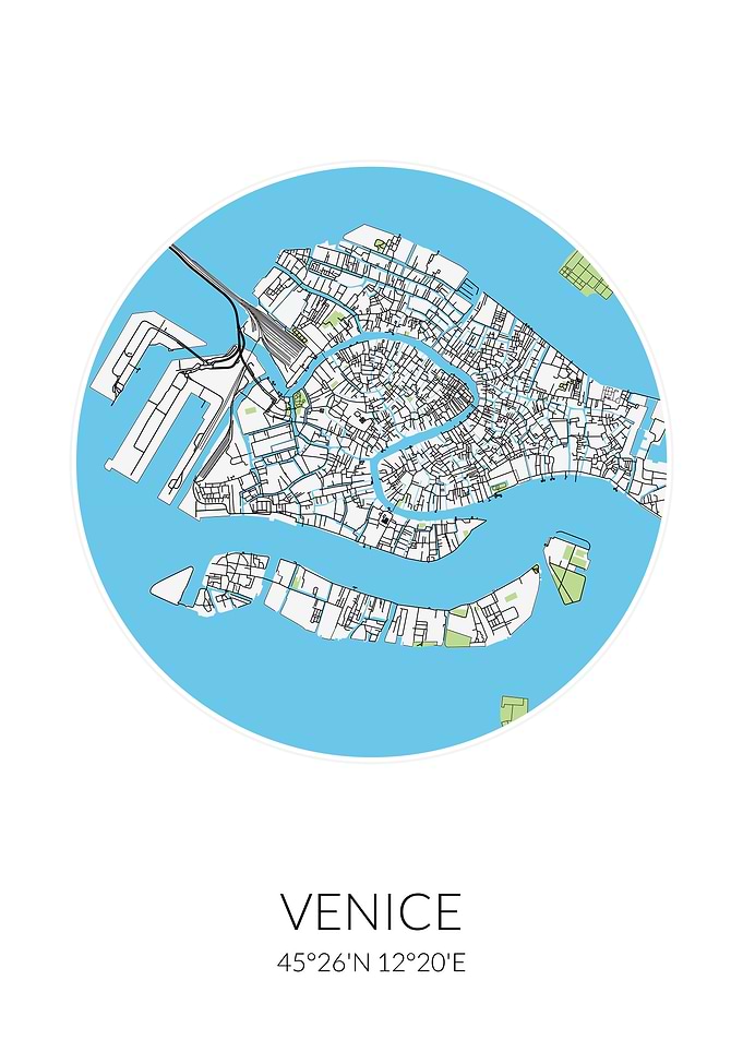 Venice Circle City Map