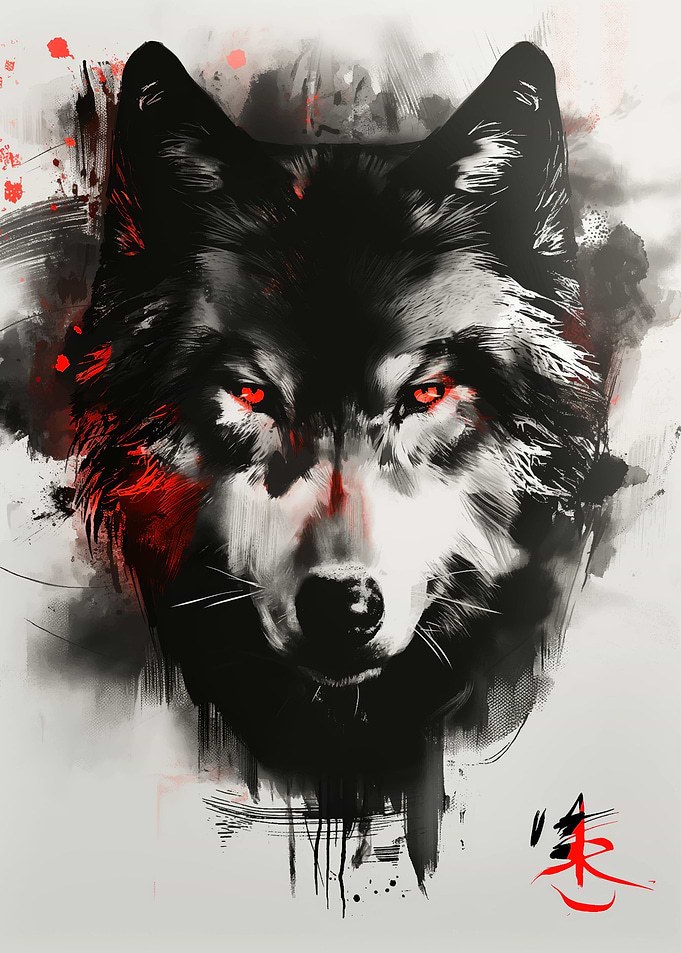 wolf Crimson Gaze