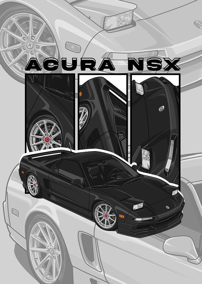 1993 Acura NSX black
