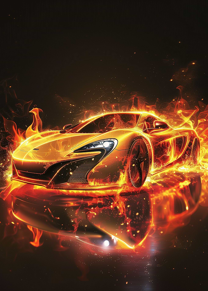 Car Sport Fire