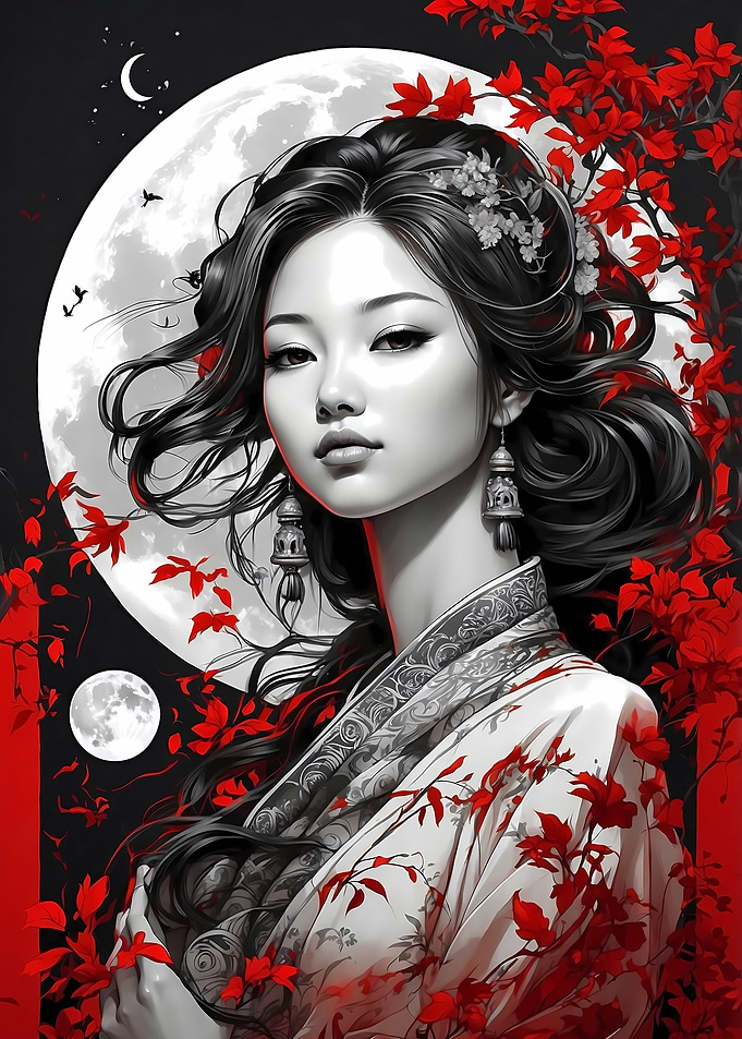 Lunar Elegance Portrait