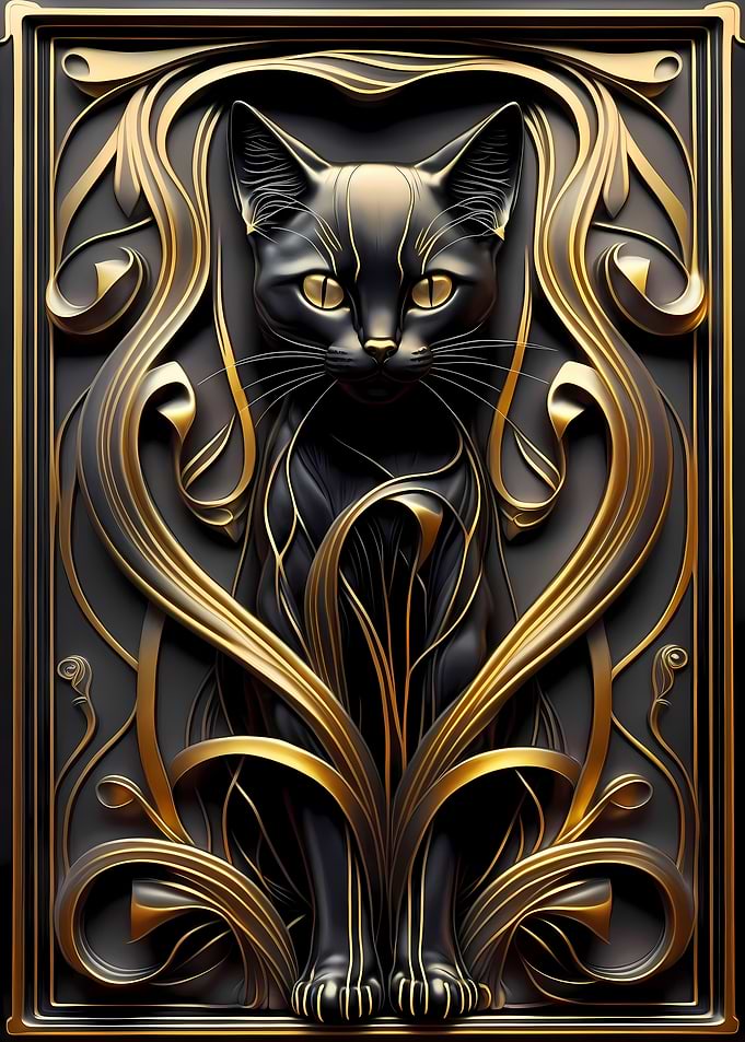 Golden Ethereal Queen Cat