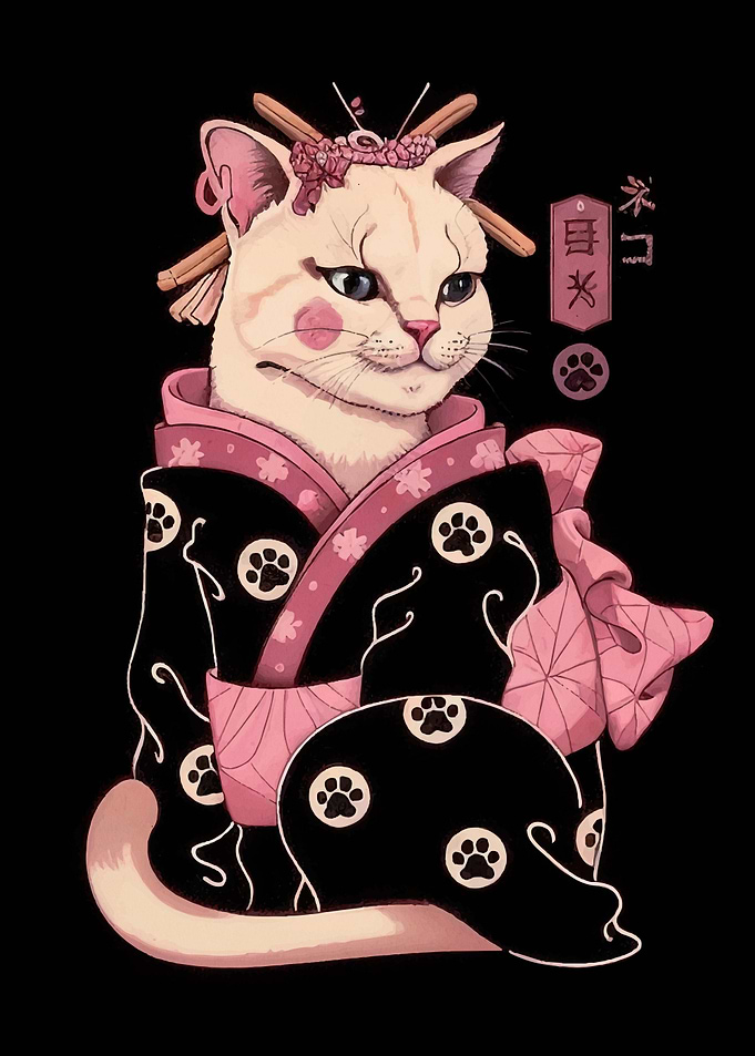 Neko Geisha Japan