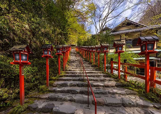Steps to Kifune Shrine