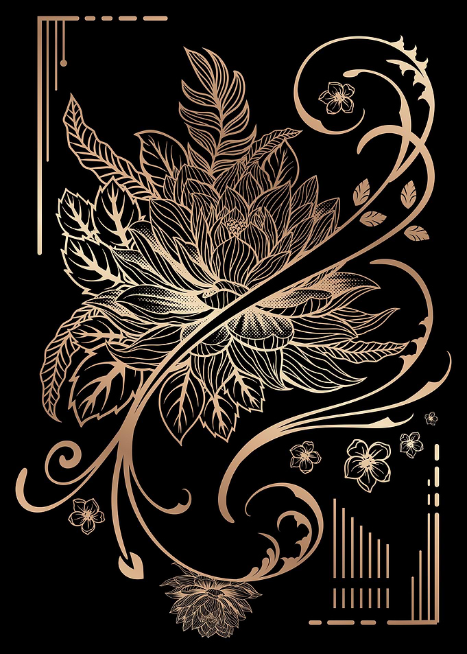 Flower Gold luxury 04