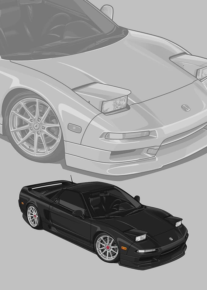 1993 Acura NSX black