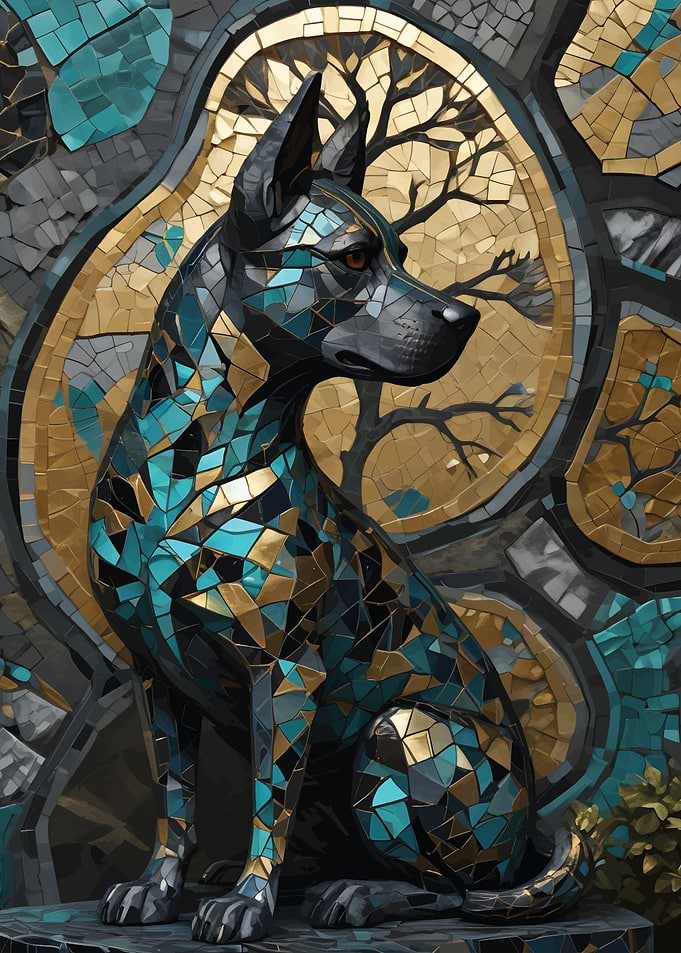 Dog kintsugi