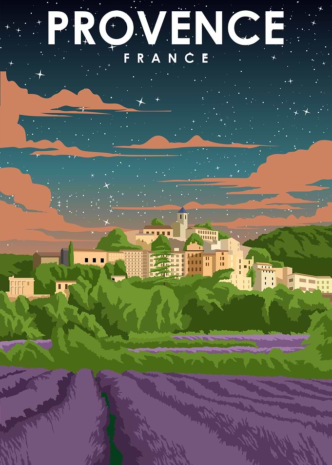 Procenve France Night Art