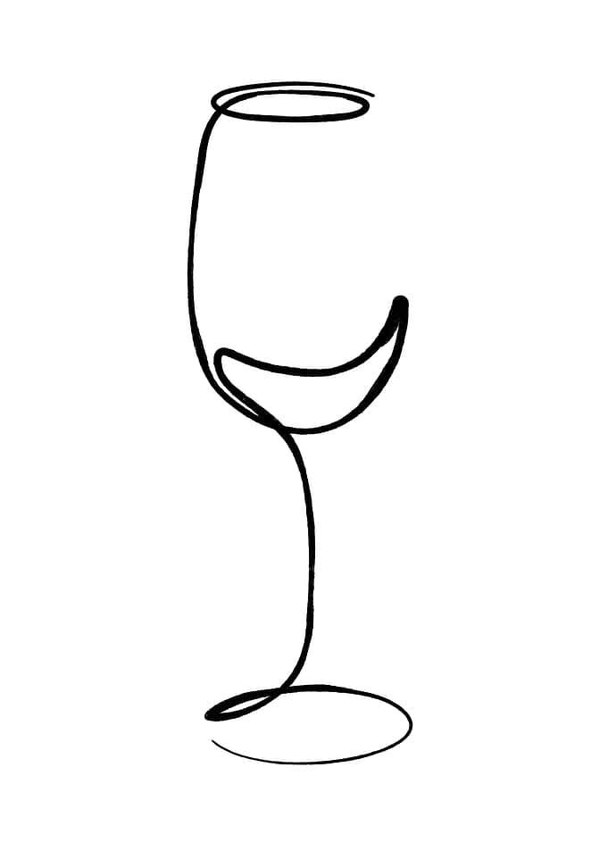 Elegant Glass of Wine