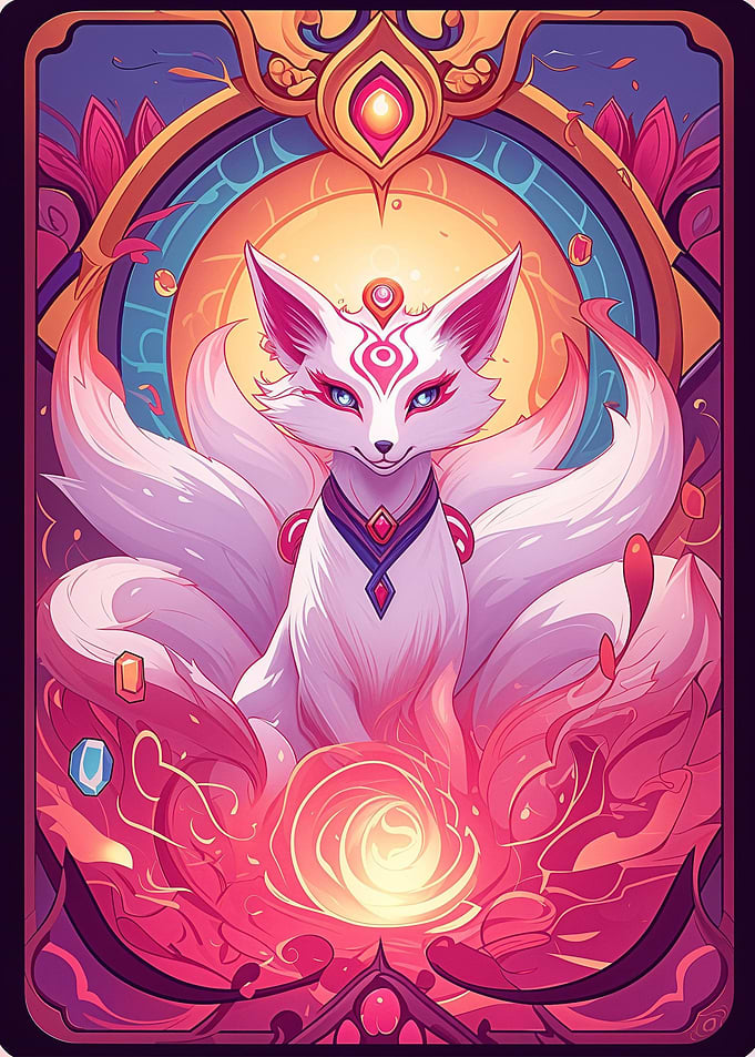 Kitsune Magic Card