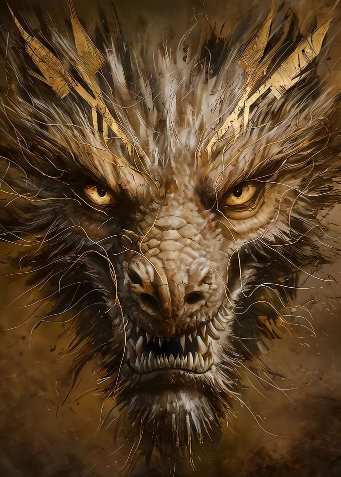 Cyber Dragons Fiery Gaze