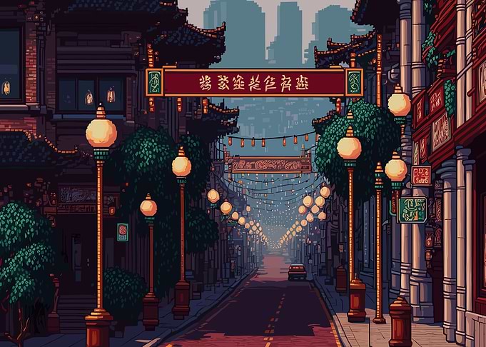 Japan Pixel Art
