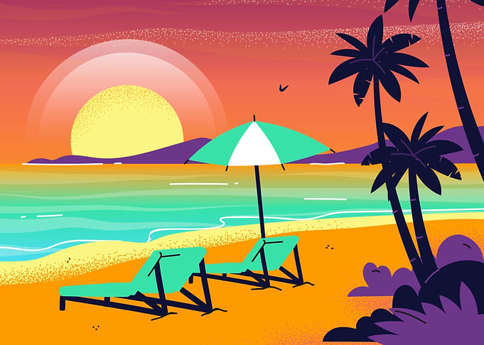Beach Hawaii Sunset