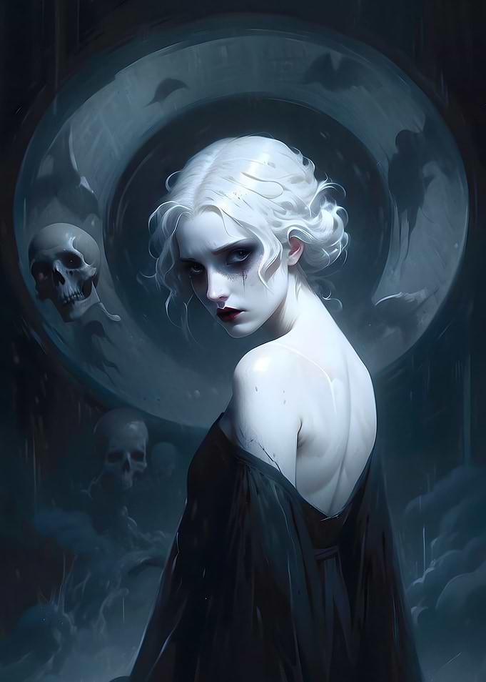 Ghost vampire white girl