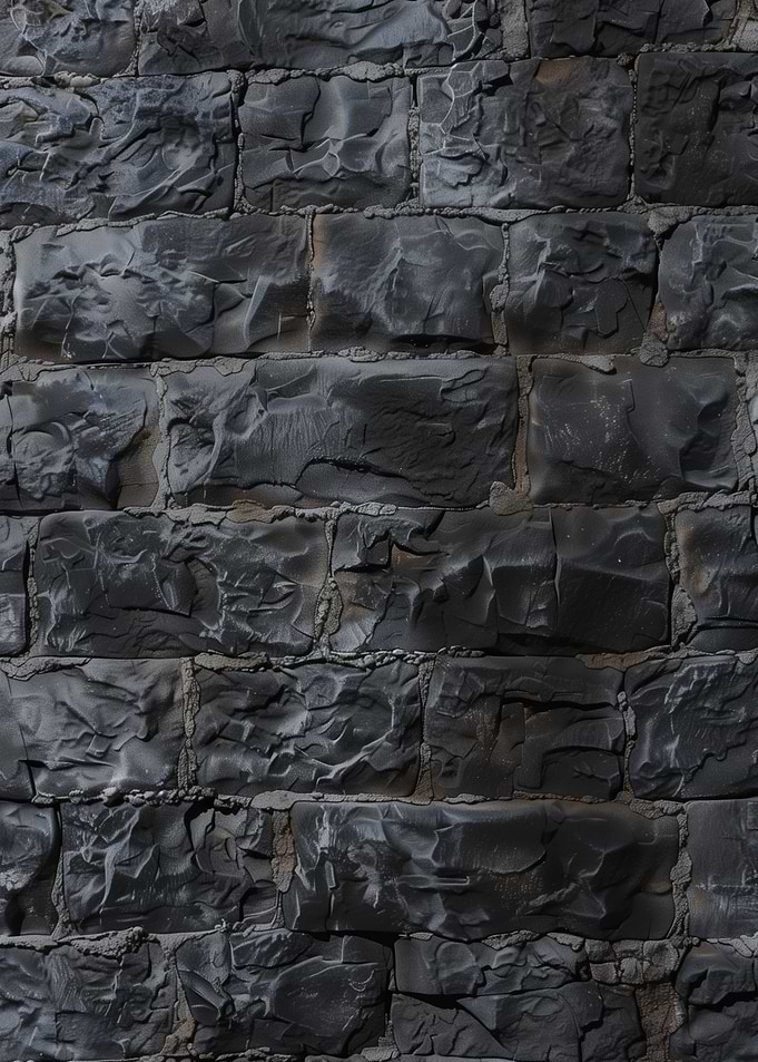 Black Stone Wall