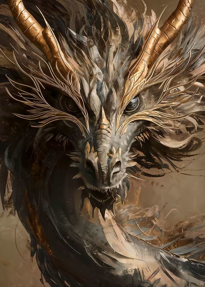 Dragons Glowing Stare