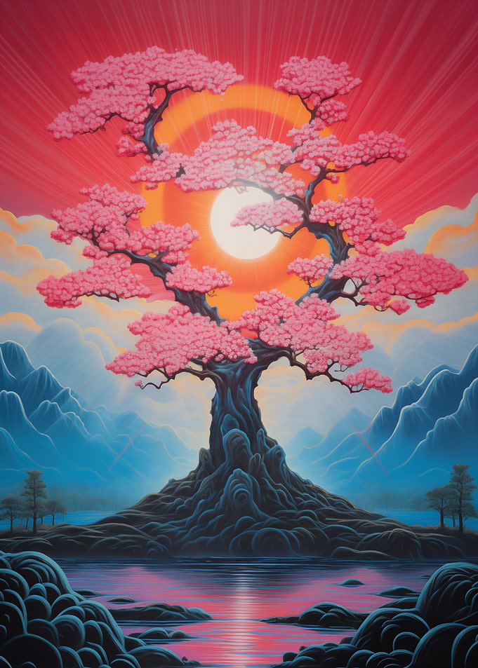 Rising Sun Cherry Blossom