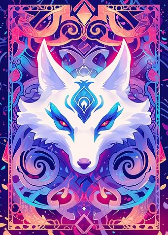 Kitsune Magic Card