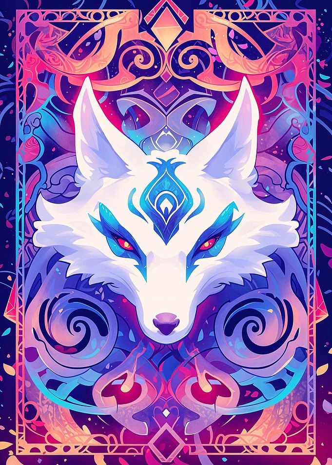 Kitsune Magic Card