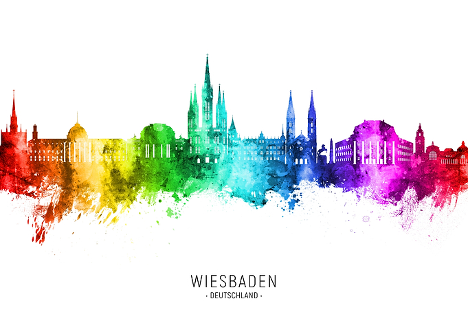 Wiesbaden Skyline Germany