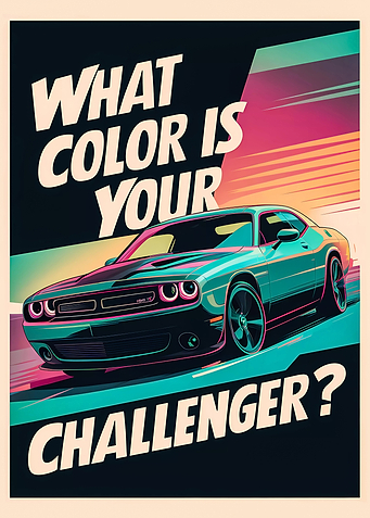 Dodge Challenger Car Art