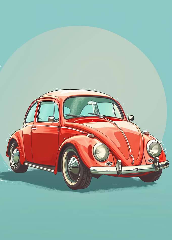 Red Car Cartoon