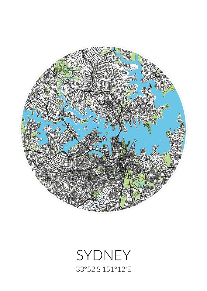 Sydney Circle City Map