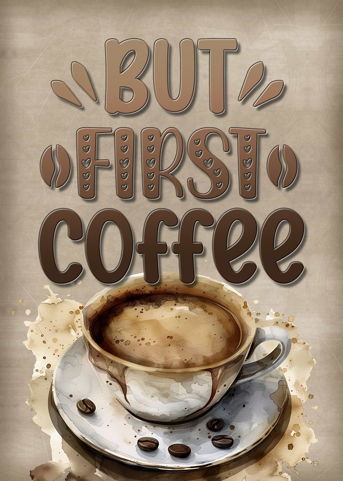 But first coffee
