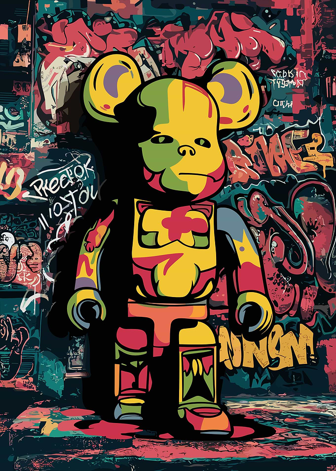Graffiti bearbrick