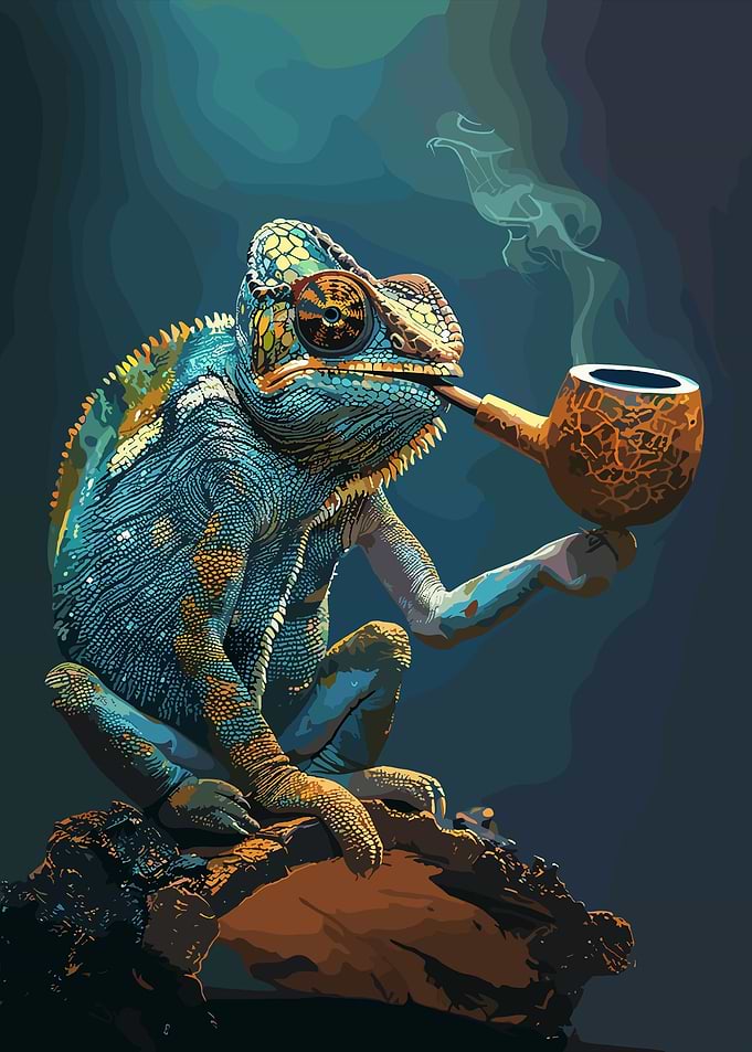 Smoking Iguana