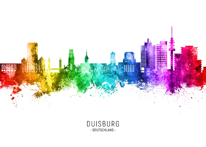Duisburg Skyline Germany