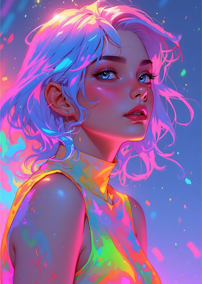 Neon girl