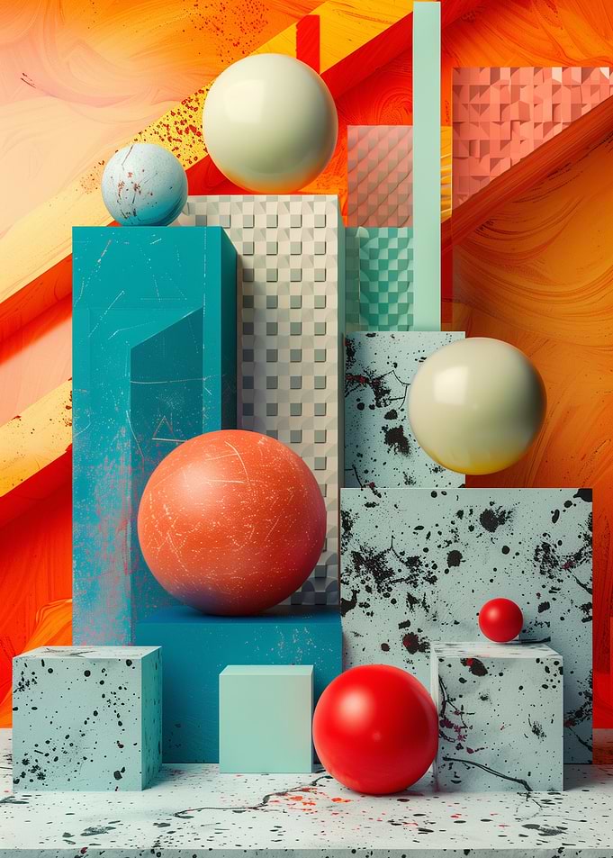 3d Geometric Abstract Art