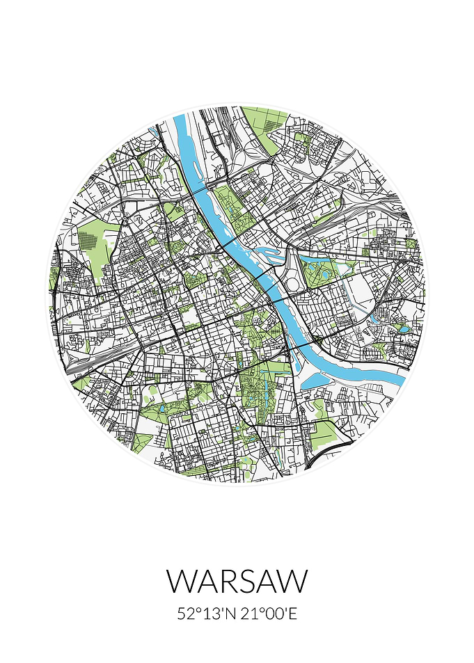 Warsaw Circle City Map