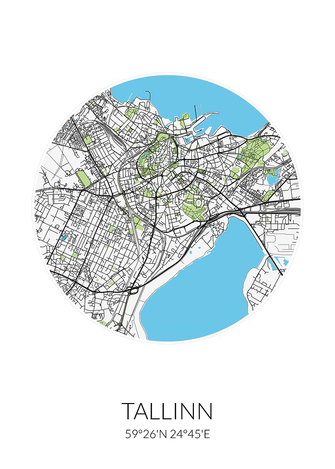 Tallinn Circle City Map