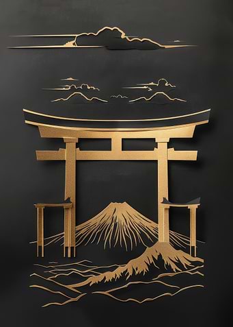 Gold Japan Gate