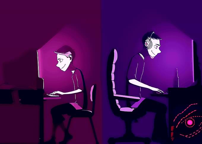 Old and Now computer